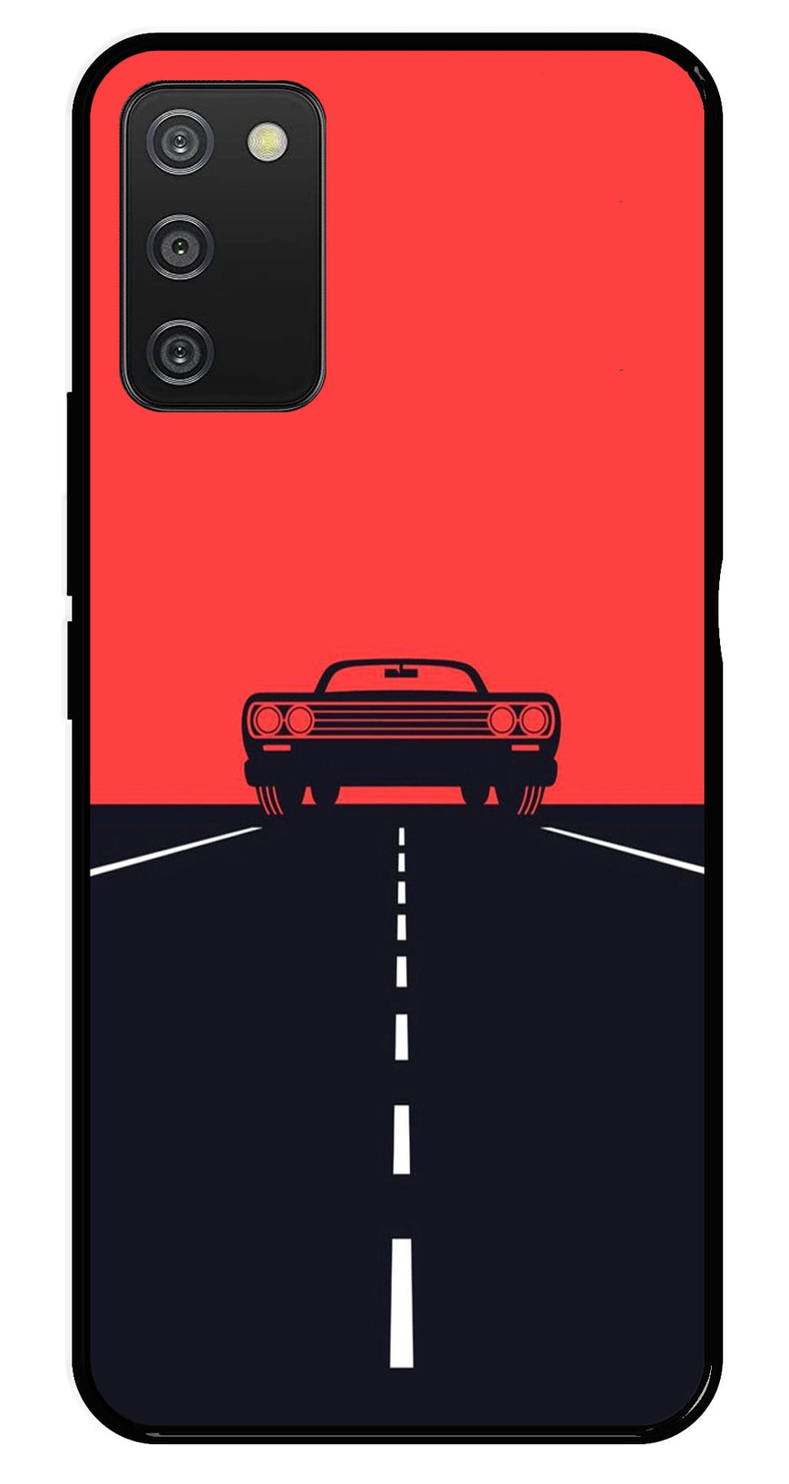 Car Lover Metal Mobile Case for Samsung Galaxy A03s   (Design No -21)