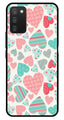 Hearts Pattern Metal Mobile Case for Samsung Galaxy A03s   (Design No -22)