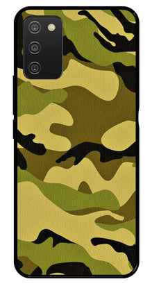 Army Pattern Metal Mobile Case for Samsung Galaxy A03s