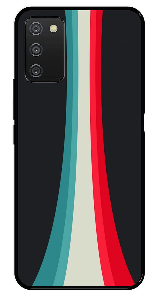 Modern Art Colorful Metal Mobile Case for Samsung Galaxy A03s   (Design No -48)