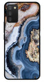 Marble Design Metal Mobile Case for Samsung Galaxy A03s   (Design No -53)