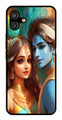 Lord Radha Krishna Metal Mobile Case for Samsung Galaxy A04   (Design No -01)