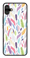 Colorful Feathers Metal Mobile Case for Samsung Galaxy A04   (Design No -06)