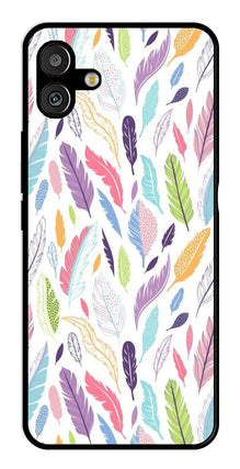 Colorful Feathers Metal Mobile Case for Samsung Galaxy A04