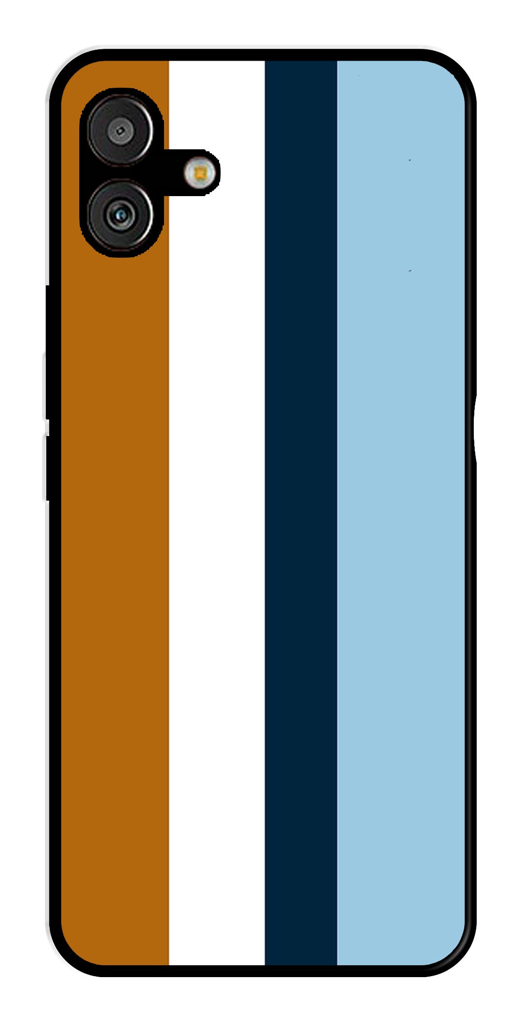 MultiColor Pattern Metal Mobile Case for Samsung Galaxy A04   (Design No -17)