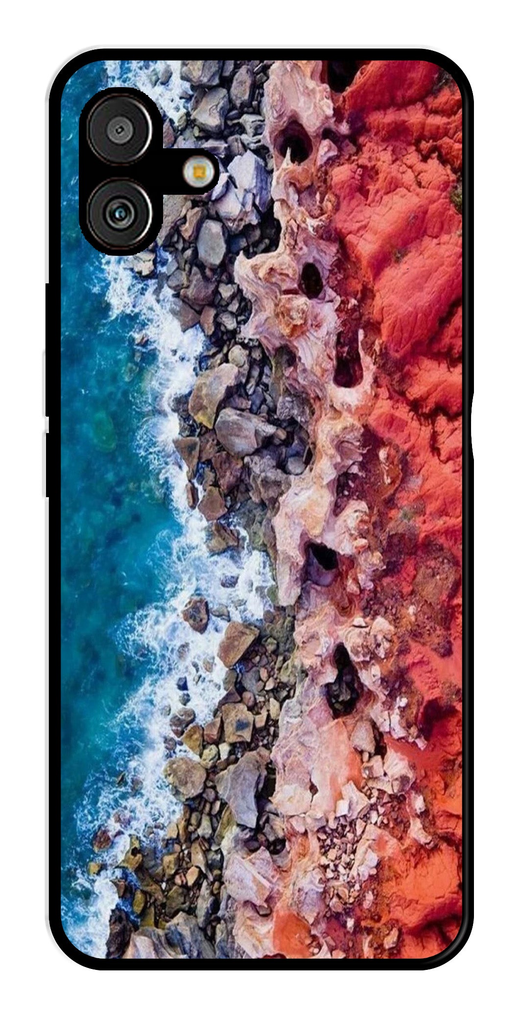 Sea Shore Metal Mobile Case for Samsung Galaxy A04   (Design No -18)