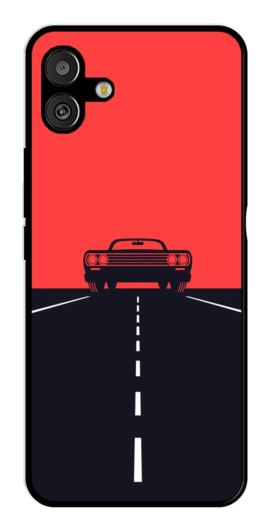Car Lover Metal Mobile Case for Samsung Galaxy A04   (Design No -21)