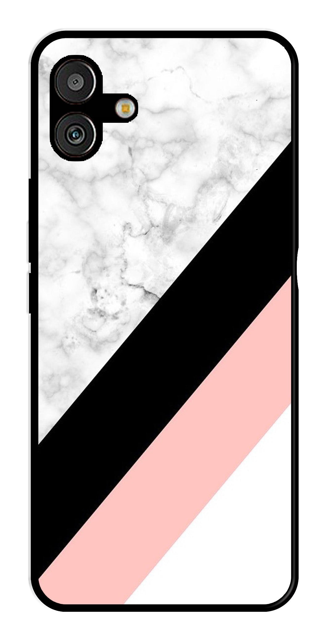 Marble Design Metal Mobile Case for Samsung Galaxy A04   (Design No -24)