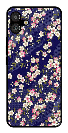 Flower Design Metal Mobile Case for Samsung Galaxy A04