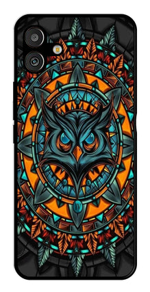 Owl Pattern Metal Mobile Case for Samsung Galaxy A04