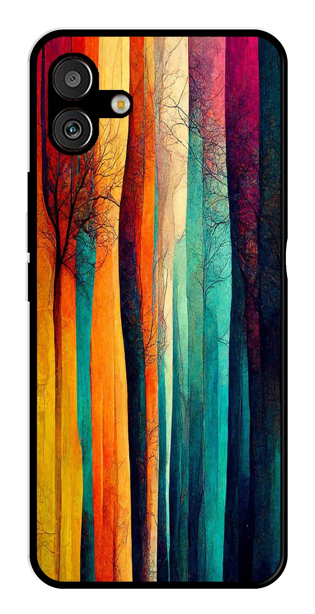 Modern Art Colorful Metal Mobile Case for Samsung Galaxy A04   (Design No -47)