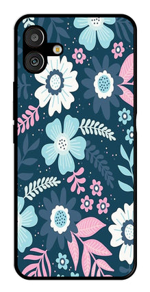 Flower Leaves Design Metal Mobile Case for Samsung Galaxy A04
