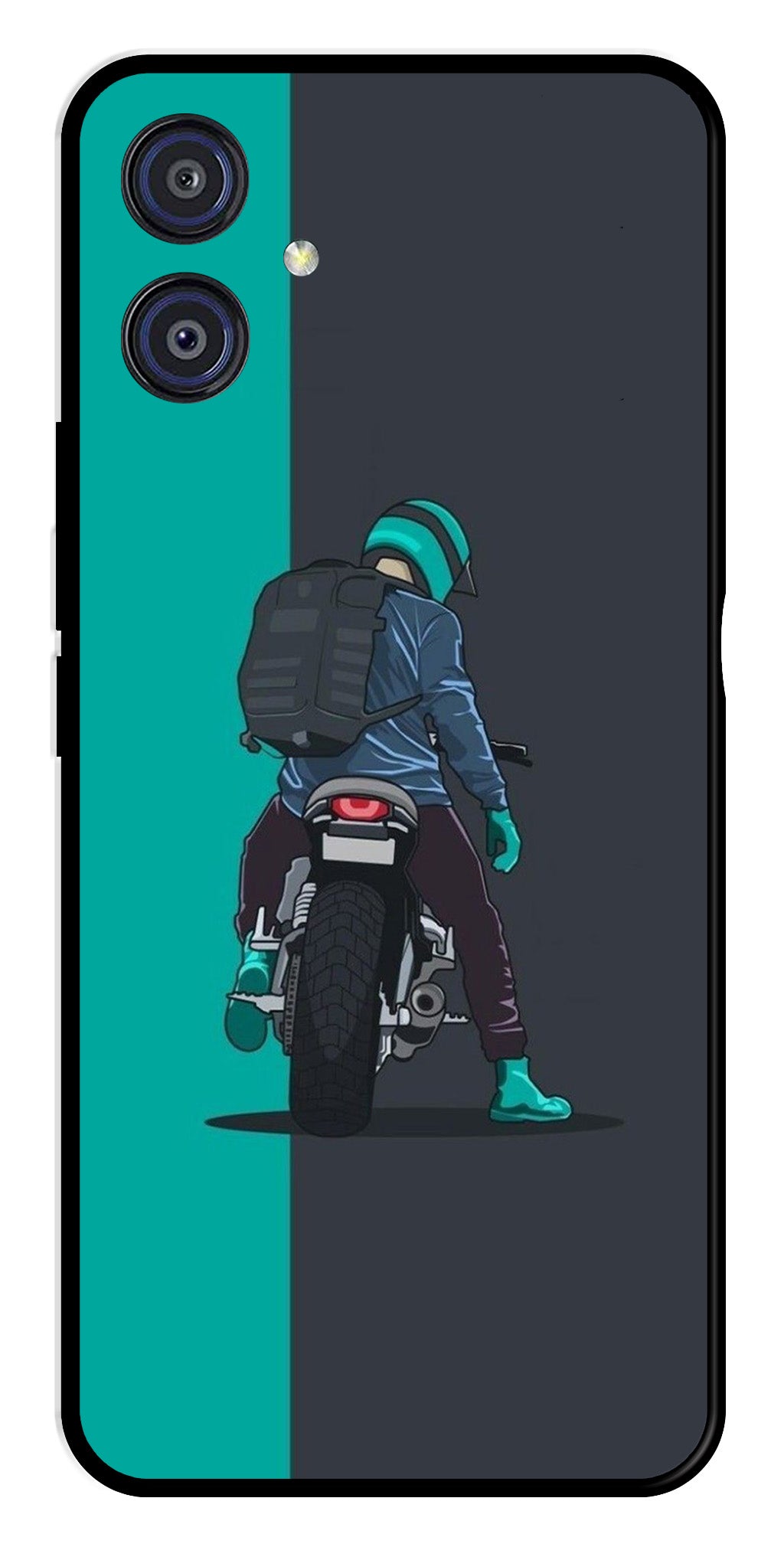 Bike Lover Metal Mobile Case for Samsung Galaxy A04E   (Design No -05)