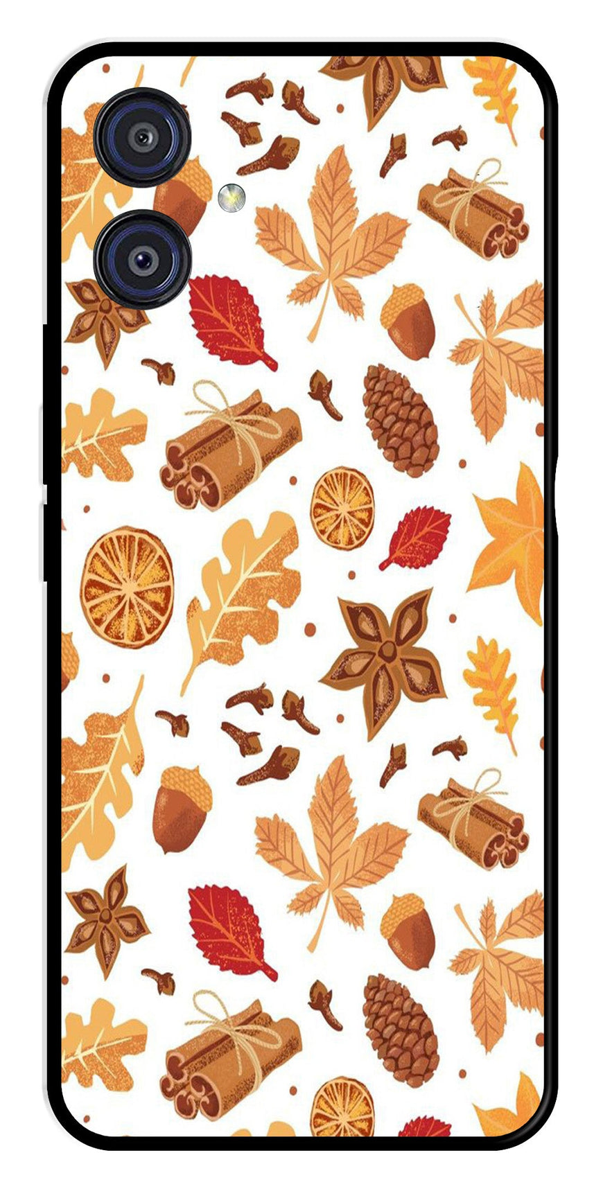 Autumn Leaf Metal Mobile Case for Samsung Galaxy A04E   (Design No -19)