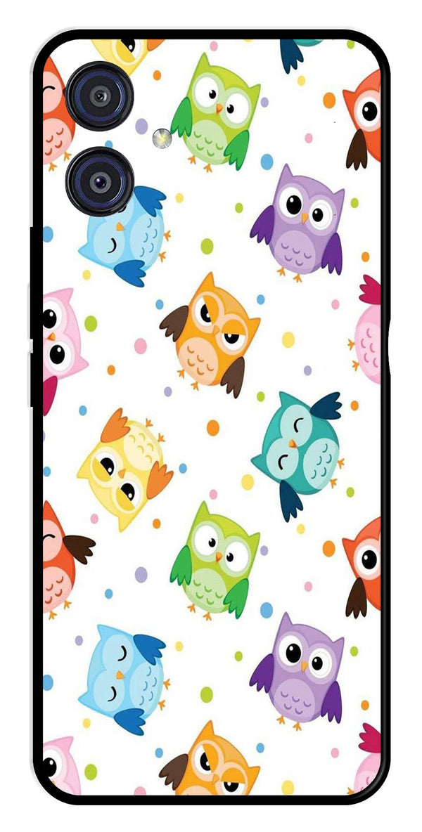Owls Pattern Metal Mobile Case for Samsung Galaxy A04E   (Design No -20)
