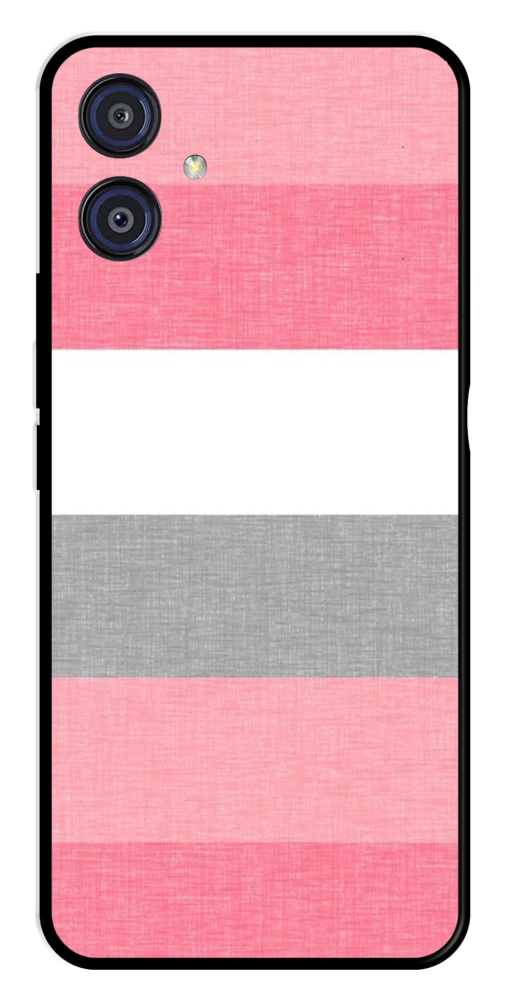Pink Pattern Metal Mobile Case for Samsung Galaxy A04E   (Design No -23)