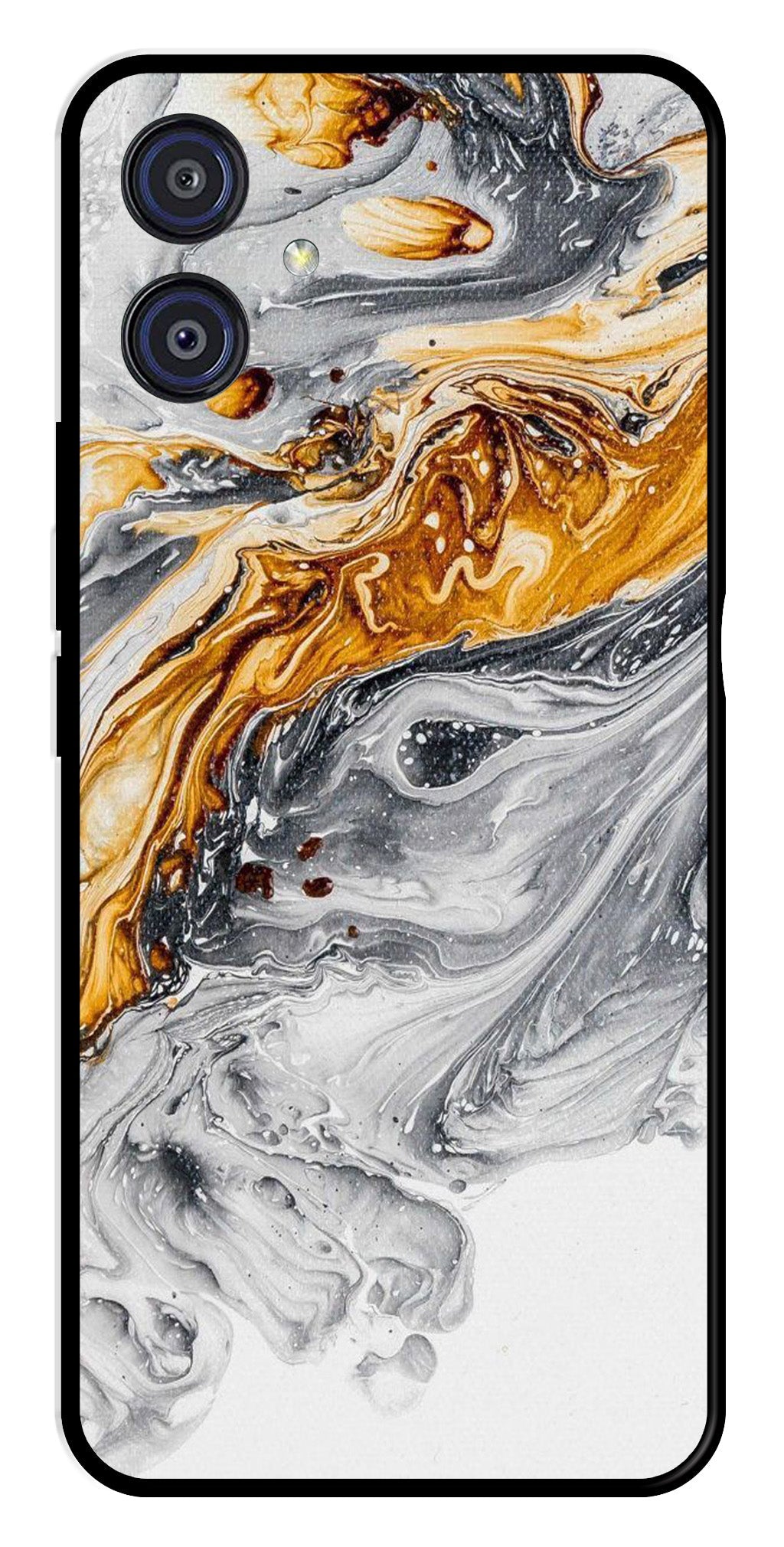 Marble Pattern Metal Mobile Case for Samsung Galaxy A04E   (Design No -36)