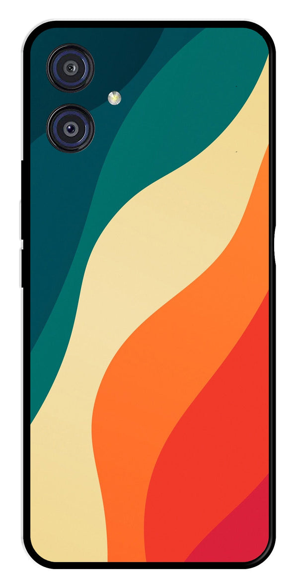 Muted Rainbow Metal Mobile Case for Samsung Galaxy A04E   (Design No -39)