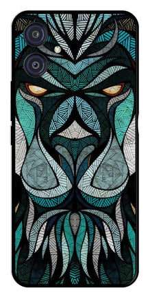 Lion Pattern Metal Mobile Case for Samsung Galaxy A04E