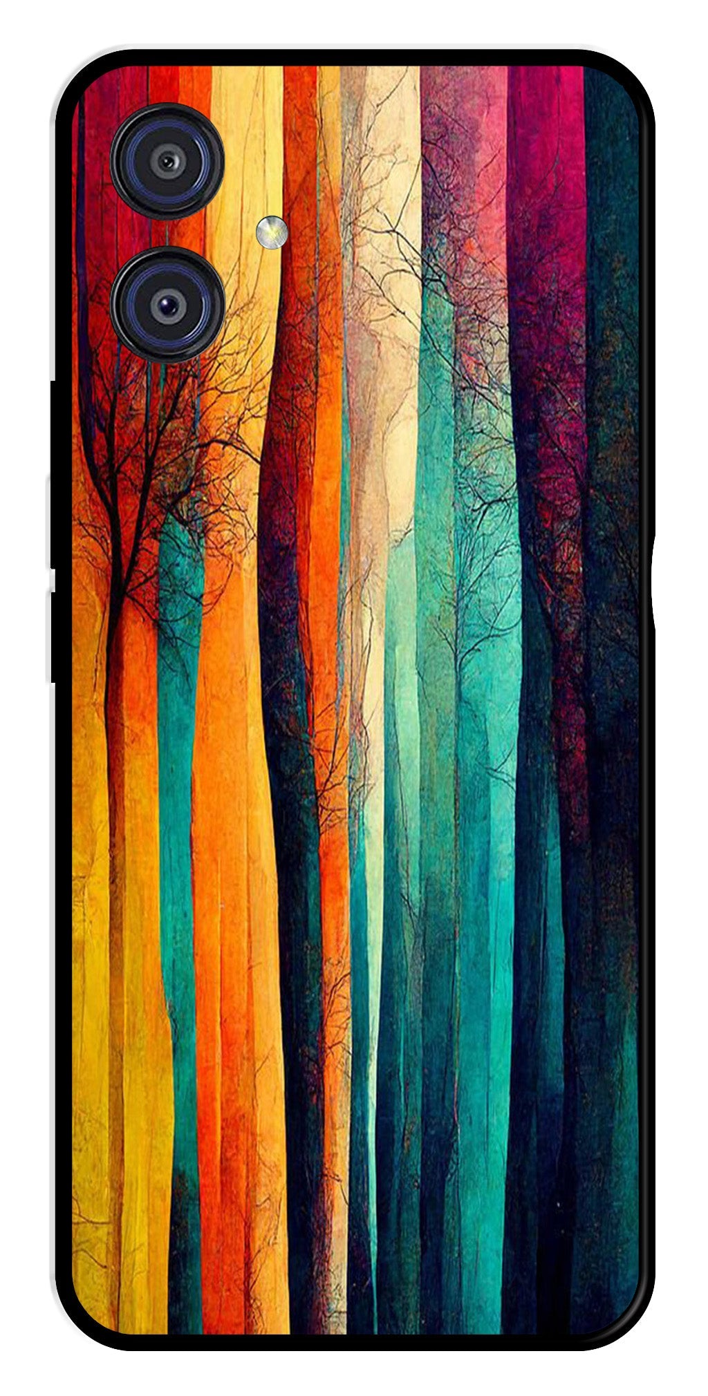 Modern Art Colorful Metal Mobile Case for Samsung Galaxy A04E   (Design No -47)