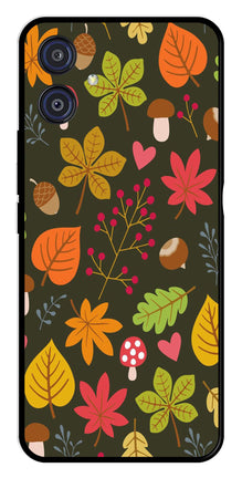 Leaves Design Metal Mobile Case for Samsung Galaxy A04E