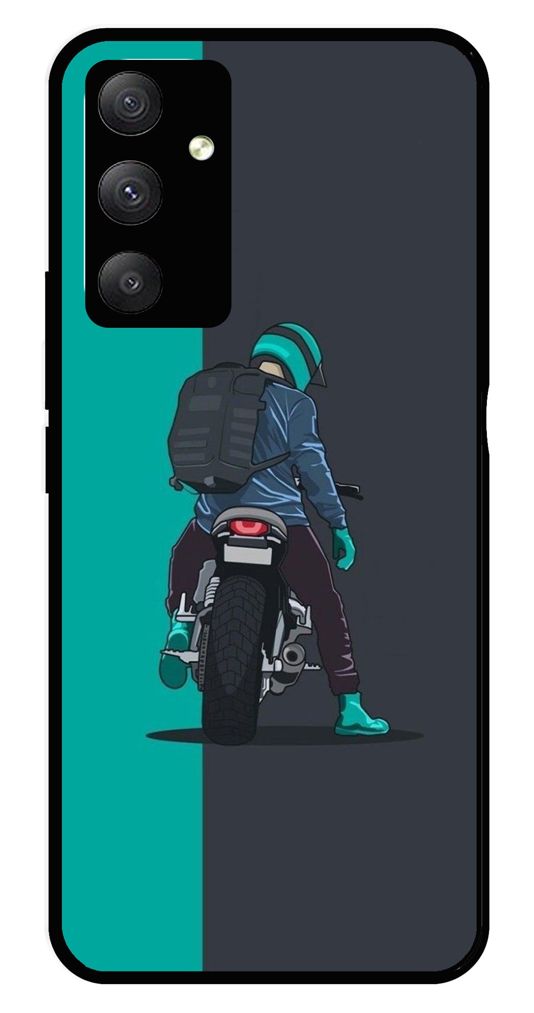 Bike Lover Metal Mobile Case for Samsung Galaxy A04s   (Design No -05)