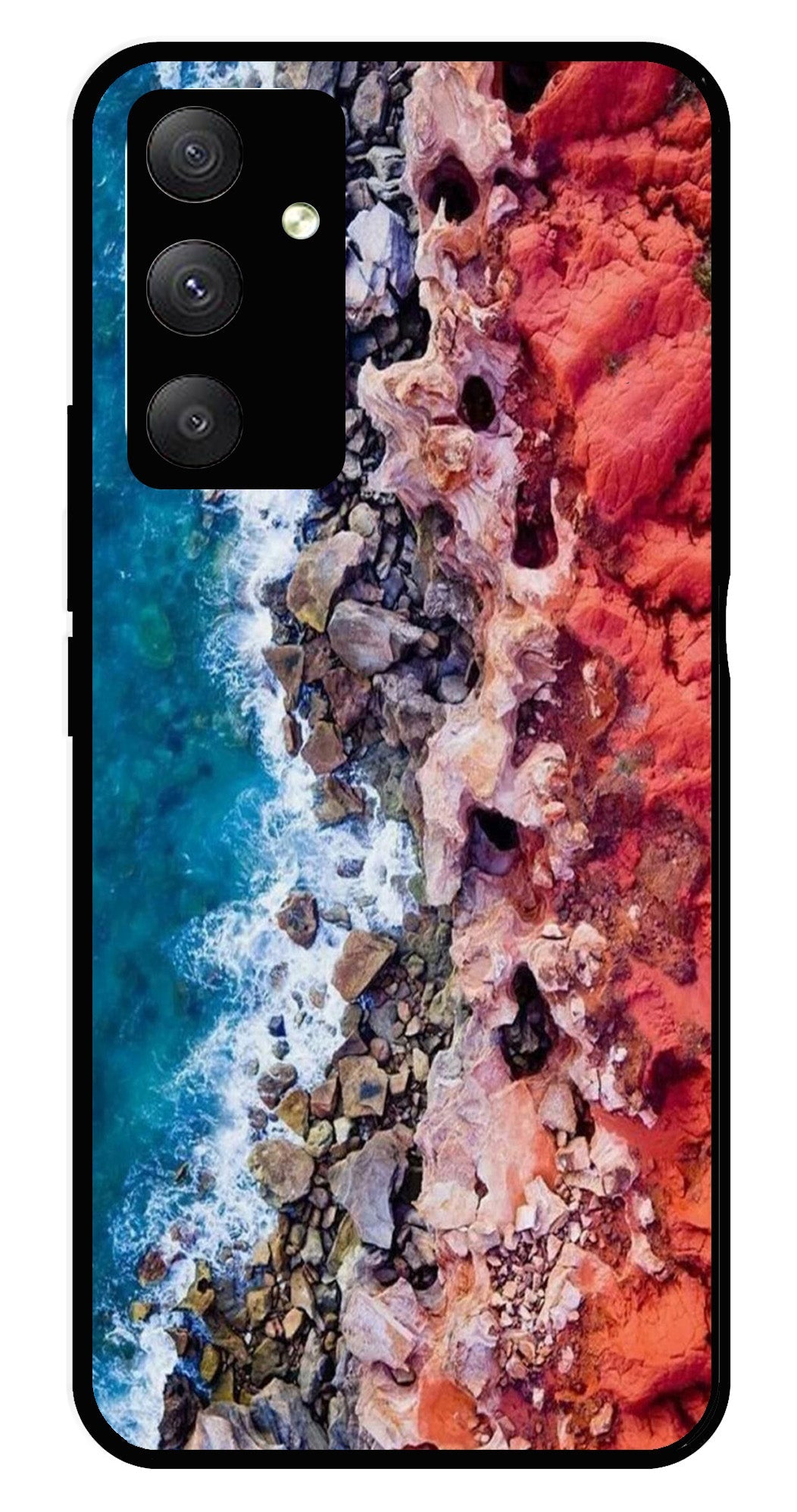 Sea Shore Metal Mobile Case for Samsung Galaxy A04s   (Design No -18)