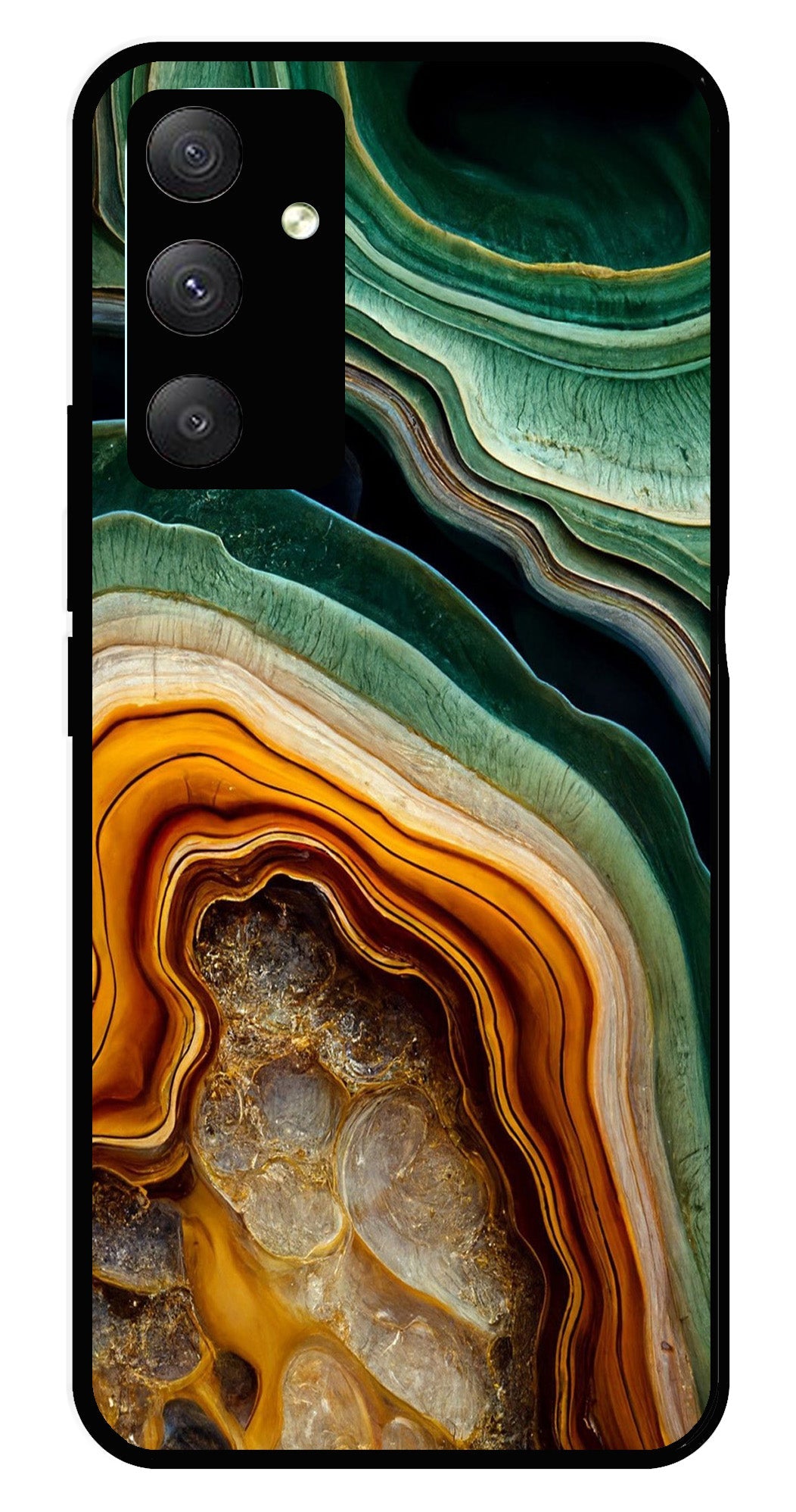 Marble Design Metal Mobile Case for Samsung Galaxy A04s   (Design No -28)