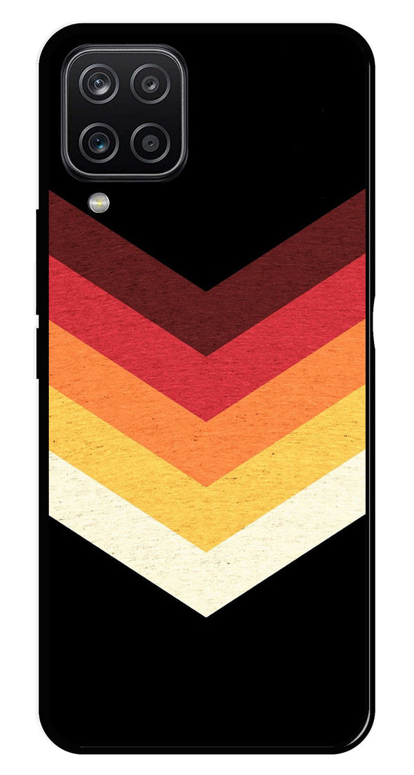 MultiColor Arrow Metal Mobile Case for Samsung Galaxy A12   (Design No -04)