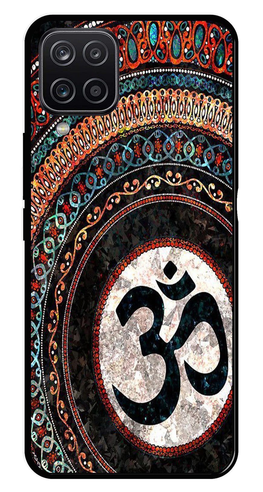 Oum Design Metal Mobile Case for Samsung Galaxy A12   (Design No -15)