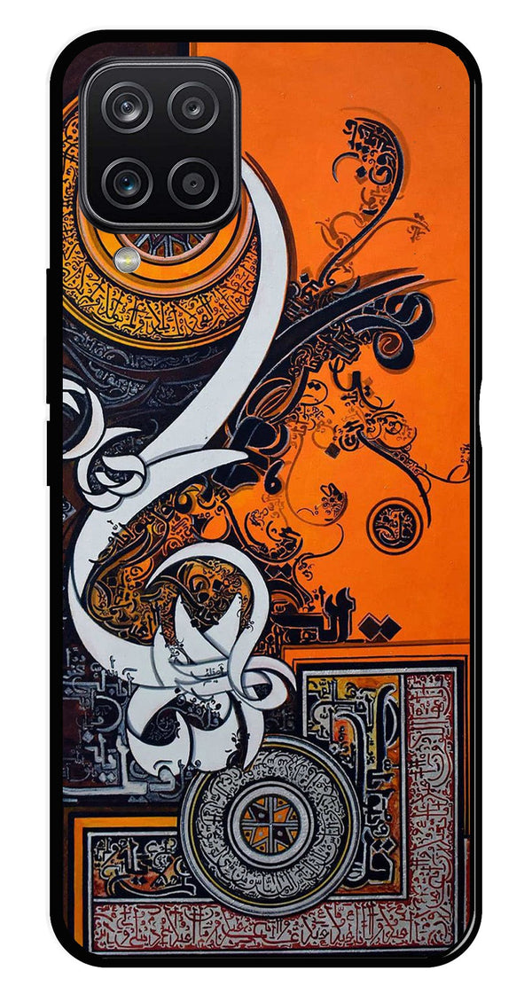 Qalander Art Metal Mobile Case for Samsung Galaxy A12   (Design No -16)