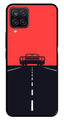 Car Lover Metal Mobile Case for Samsung Galaxy A12   (Design No -21)