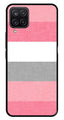 Pink Pattern Metal Mobile Case for Samsung Galaxy A12   (Design No -23)