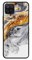 Marble Pattern Metal Mobile Case for Samsung Galaxy A12   (Design No -36)