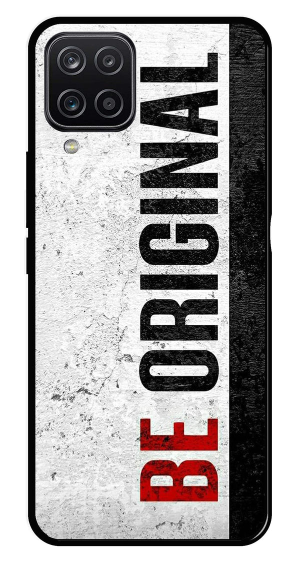 Be Original Metal Mobile Case for Samsung Galaxy A12   (Design No -38)