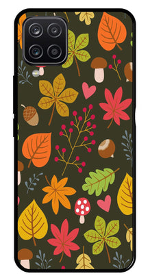 Leaves Design Metal Mobile Case for Samsung Galaxy A12