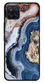 Marble Design Metal Mobile Case for Samsung Galaxy A12   (Design No -53)