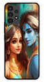 Lord Radha Krishna Metal Mobile Case for Samsung Galaxy A13 4G   (Design No -01)