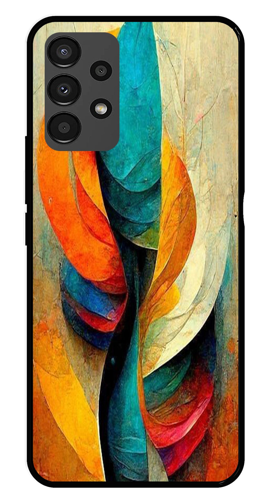 Modern Art Metal Mobile Case for Samsung Galaxy A13 4G   (Design No -11)