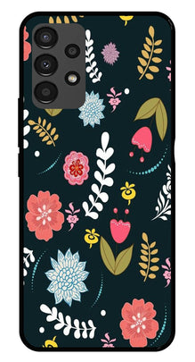 Floral Pattern2 Metal Mobile Case for Samsung Galaxy A13 4G