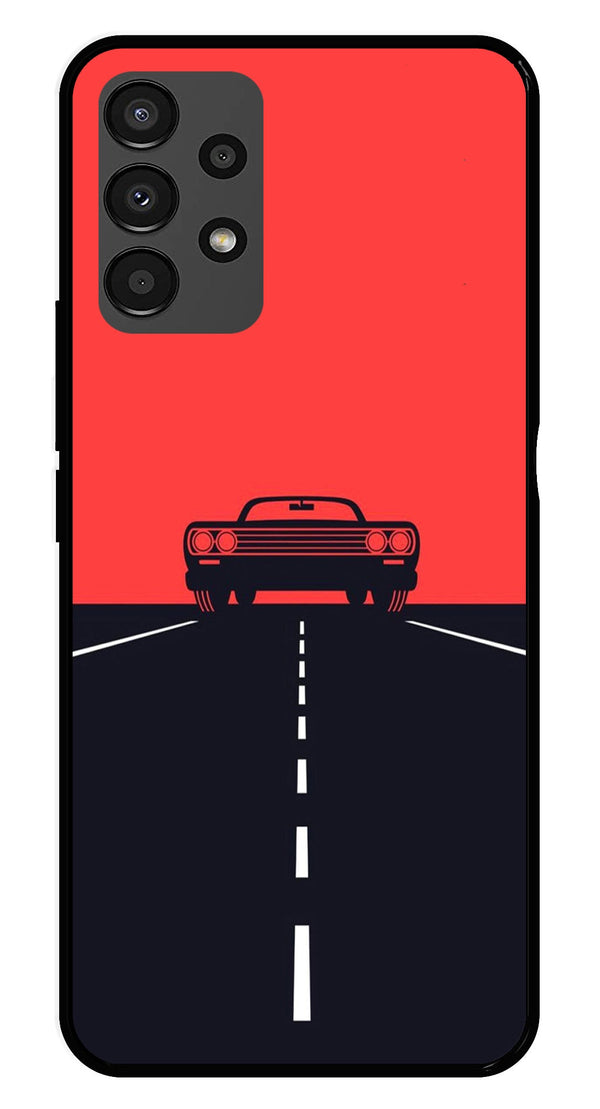 Car Lover Metal Mobile Case for Samsung Galaxy A13 4G   (Design No -21)