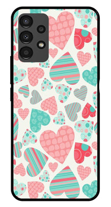 Hearts Pattern Metal Mobile Case for Samsung Galaxy A13 4G