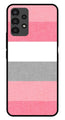 Pink Pattern Metal Mobile Case for Samsung Galaxy A13 4G   (Design No -23)