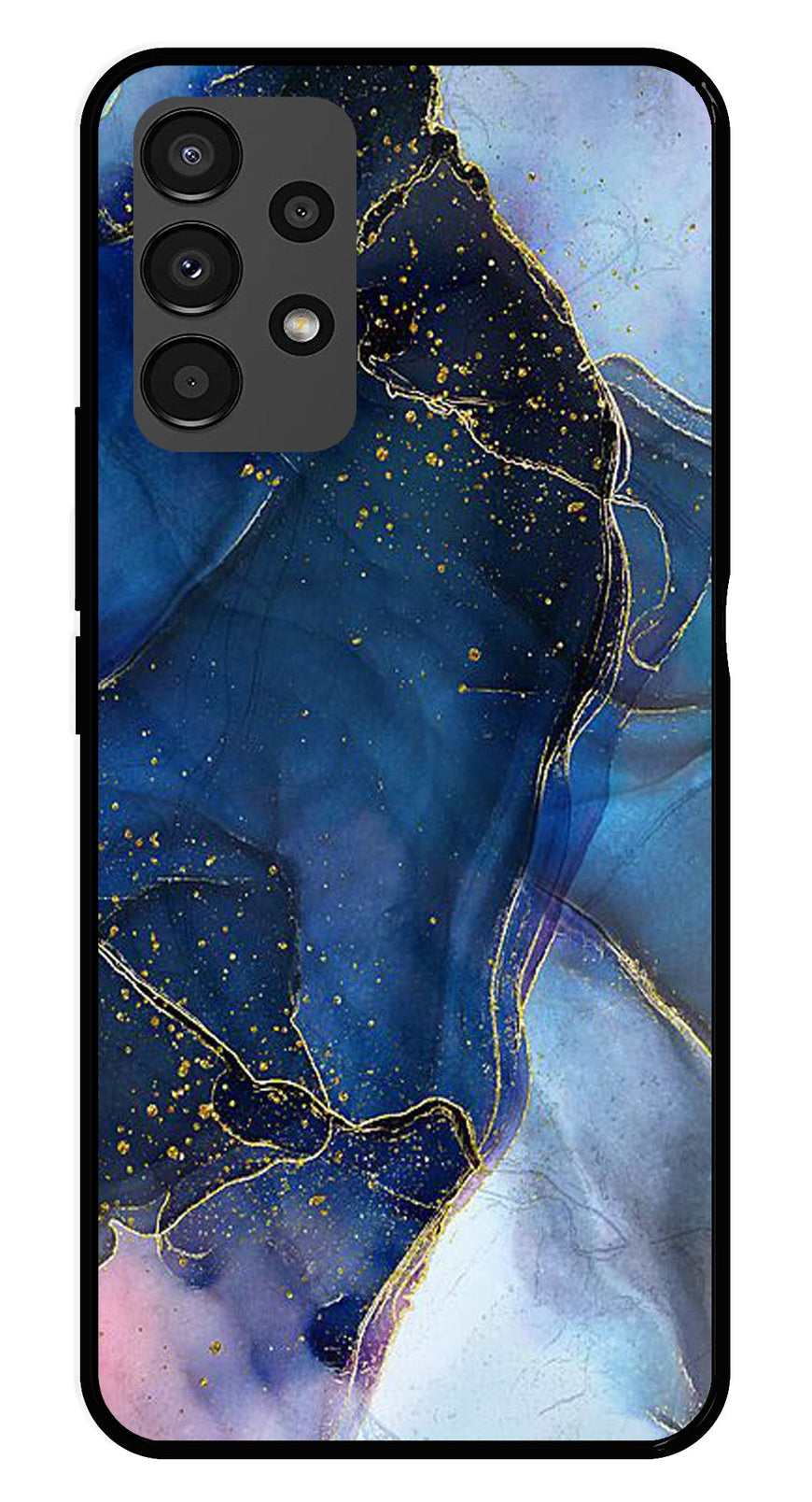 Blue Marble Metal Mobile Case for Samsung Galaxy A13 4G   (Design No -34)