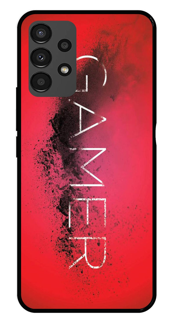 Gamer Pattern Metal Mobile Case for Samsung Galaxy A13 4G   (Design No -41)