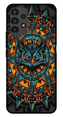 Owl Pattern Metal Mobile Case for Samsung Galaxy A13 4G
