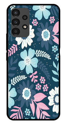 Flower Leaves Design Metal Mobile Case for Samsung Galaxy A13 4G