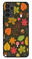 Leaves Design Metal Mobile Case for Samsung Galaxy A13 4G   (Design No -51)