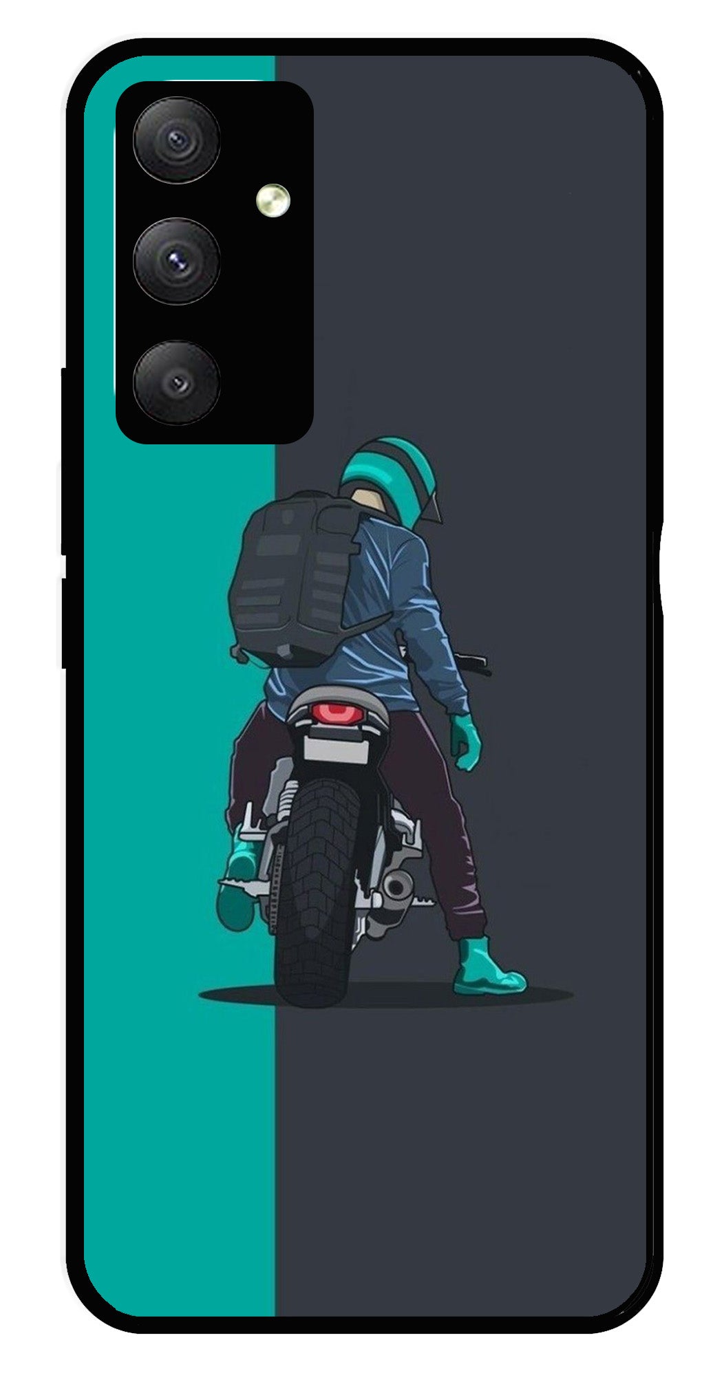 Bike Lover Metal Mobile Case for Samsung Galaxy A34   (Design No -05)