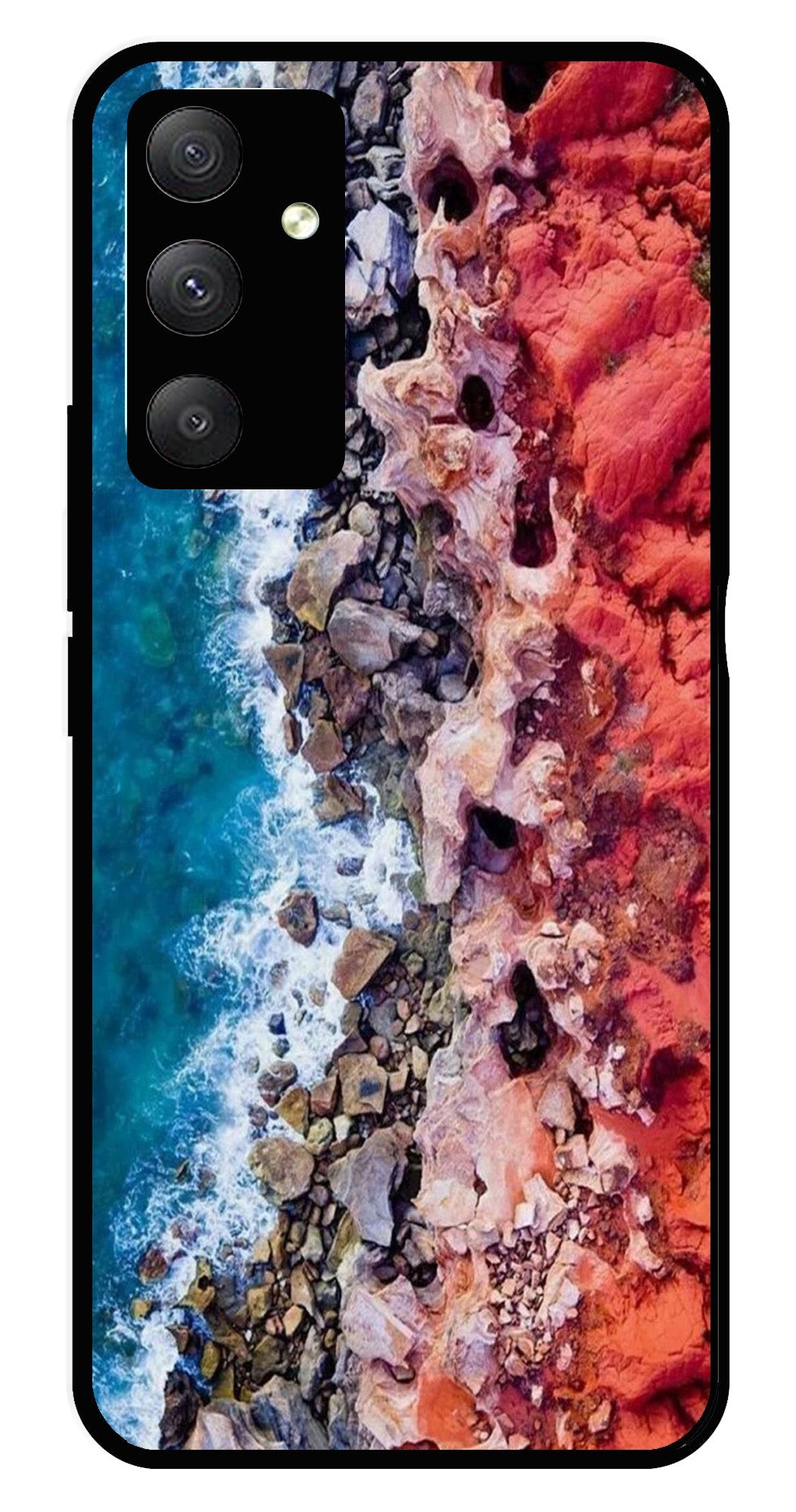 Sea Shore Metal Mobile Case for Samsung Galaxy A34   (Design No -18)